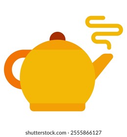 Tea Pot Asian Food icon illustration