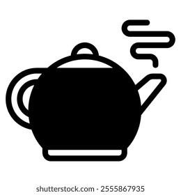 Tea Pot Asian Food icon illustration