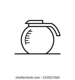 Tea Pot / Coffee Pot Vector Icon, Kettle Icon In Trendy Flat Style 