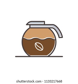 tea pot / coffee pot vector icon, kettle icon in trendy flat style 