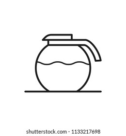 tea pot / coffee pot vector icon, kettle icon in trendy flat style 