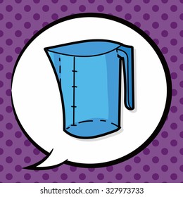 tea pot color doodle, speech bubble
