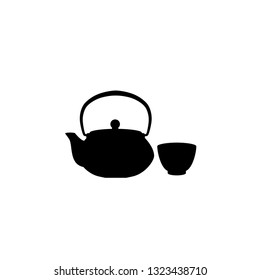 tea pot and cup icon