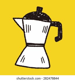 tea pot doodle drawing