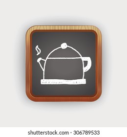 tea pot doodle drawing