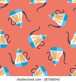 tea pot flat icon,eps10 seamless pattern background