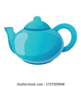 Tea pot icon. Cartoon of tea pot vector icon for web design isolated on white background