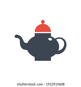 Tea pot icon. coffee pot, hot coffee and tea icon with vector illustration.