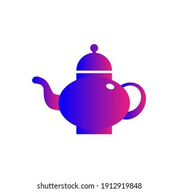Tea pot icon. coffee pot, hot coffee and tea icon with vector illustration.