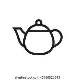 Tea Pot icon.Hot drink water natural food vector design.