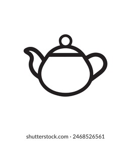 Tea Pot icon.Hot drink water natural food vector design.
