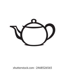Tea Pot icon.Hot drink water natural food vector design.