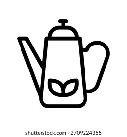 Ícone de panela de chá ilustração vetor modelo de design