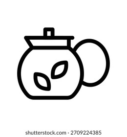 Teekanne Symbol Illustration Vektor Design Vorlage