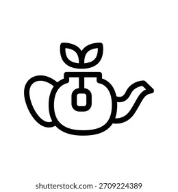 Plantilla de diseño de Vector de ilustración de icono de té