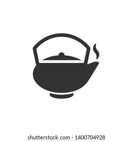 Tea pot icon isolated on white background
