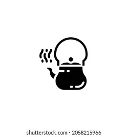 Tea Pot Icon Isolated On White Background