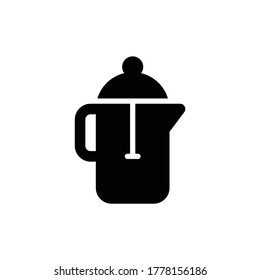 Tea Pot Icon Logo Template Vector Design Illustration