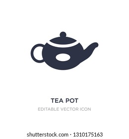 tea pot icon on white background. Simple element illustration from Food and restaurant concept. tea pot icon symbol design.