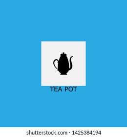 tea pot icon sign signifier vector