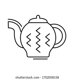 Tea pot icon. Simple line, outline vector elements of kitchen object for ui and ux, website or mobile application