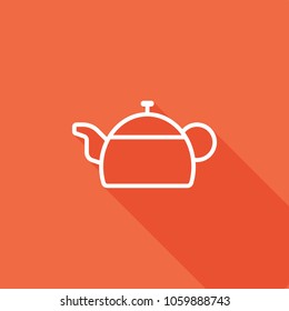 Tea pot  Icon, Stock Vector Illustration, EPS10.
