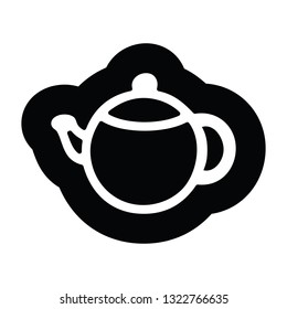 símbolo de icono del recipiente de té