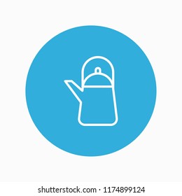 tea pot icon vector