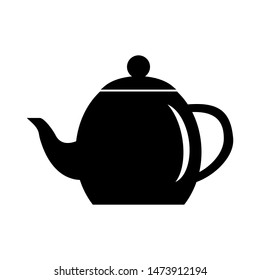 Tea pot icon vector design template