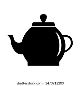 Tea pot icon vector design template