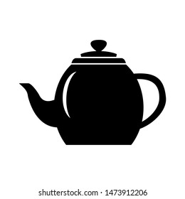 Tea pot icon vector design template