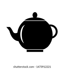 Tea pot icon vector design template