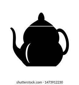 Tea pot icon vector design template