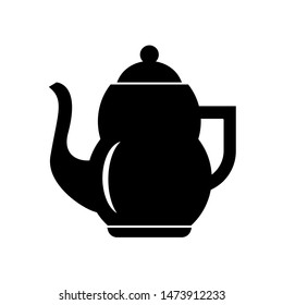 Tea pot icon vector design template