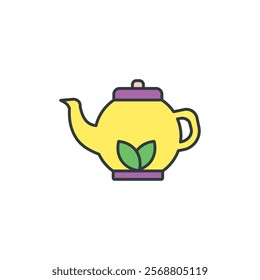 Tea Pot Icon vector design templates simple and modern