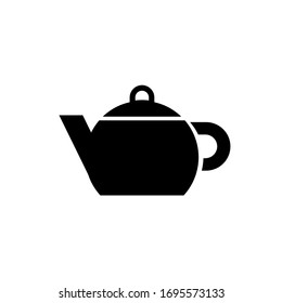 Icono de té ilustración vectorial estilo glifo. aislado sobre fondo blanco