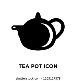 Tea pot icon vector isolated on white background, Tea pot transparent sign , food symbols