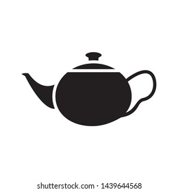 tea pot icon vector in simple style template