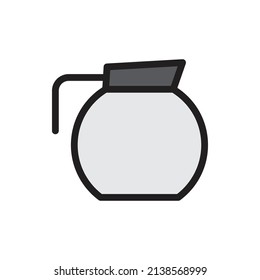 tea pot icon for website, presentation symbol