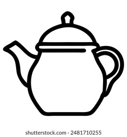 tea pot illustration vector art