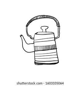 Tea pot illustration for your design
