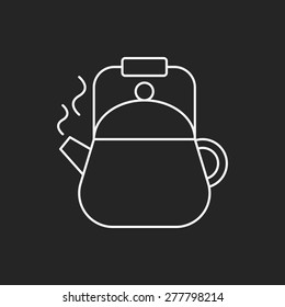 tea pot line icon