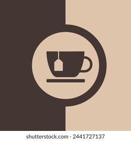 Tea pot logo, tea cup logo