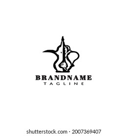 tea pot logo design template icon modern vector illustration