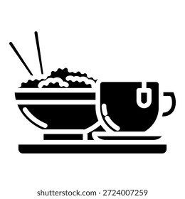 Olla de té simple Vector Icon Colección