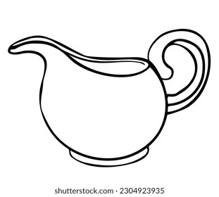 Tea pot. Vector tea ceremony traditional pot. Healthy drink illustration for package, wallpaper, poster, menu, restaurant design. 