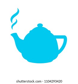 Tea pot vector icon illustration isolated on white background