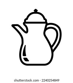 Tea pot  vector icon illustration