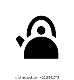 Tea pot vector icon  isolated on white background