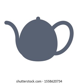 Tea pot vector icon. Kettle logo.